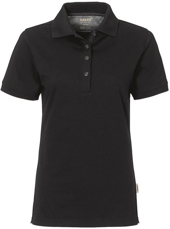 HAKRO-Worker-Shirts, Women-Poloshirt Cotton-Tec, schwarz