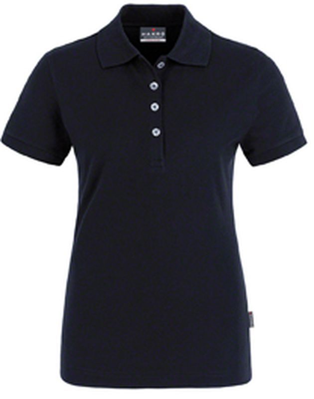 HAKRO-Worker-Shirts, Women-Poloshirt Stretch, schwarz