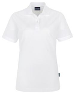 HAKRO-Worker-Shirts, Women-Poloshirt Top, weiß