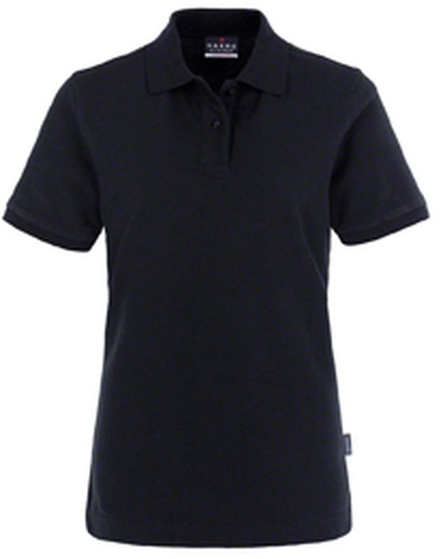 HAKRO-Worker-Shirts, Women-Poloshirt Top, schwarz