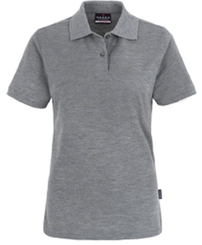 HAKRO-Worker-Shirts, Women-Poloshirt Top, grau-meliert