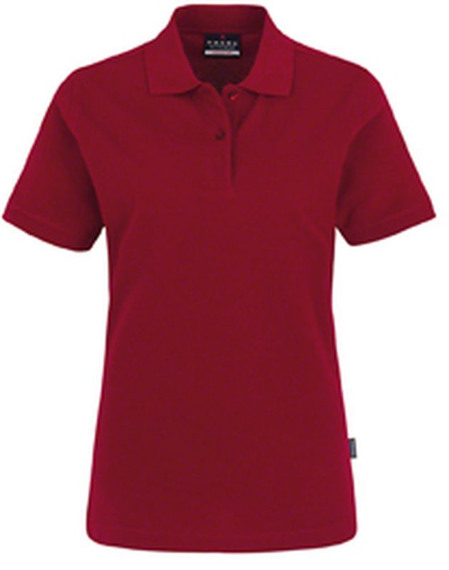 HAKRO-Worker-Shirts, Women-Poloshirt Top, weinrot