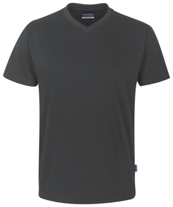 HAKRO-Worker-Shirts, T-Shirt, V-Ausschnitt Classic, anthrazit