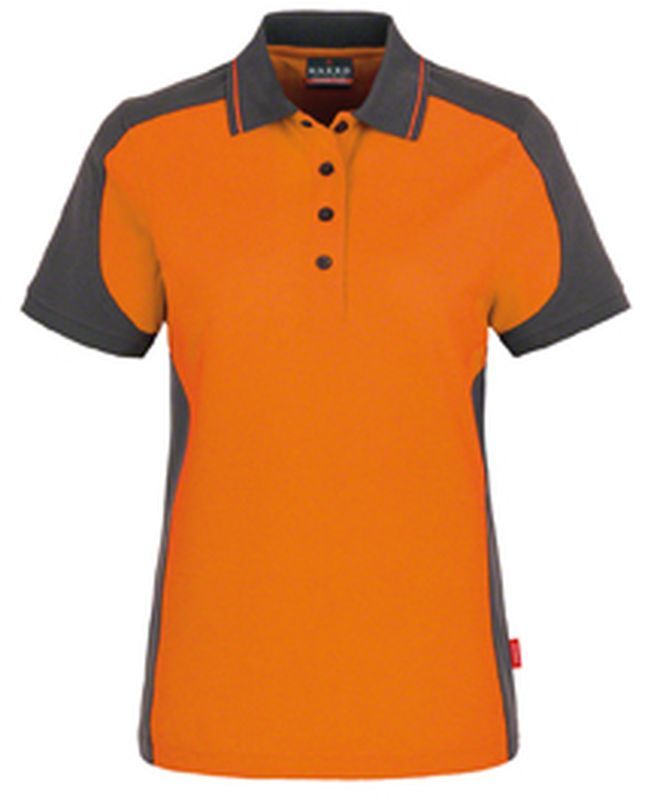 HAKRO-Worker-Shirts, Women-Poloshirt-Contrast Performance, orange