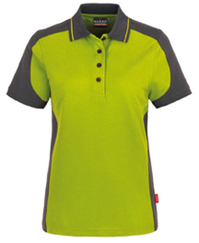HAKRO-Worker-Shirts, Women-Poloshirt-Contrast Performance, kiwi
