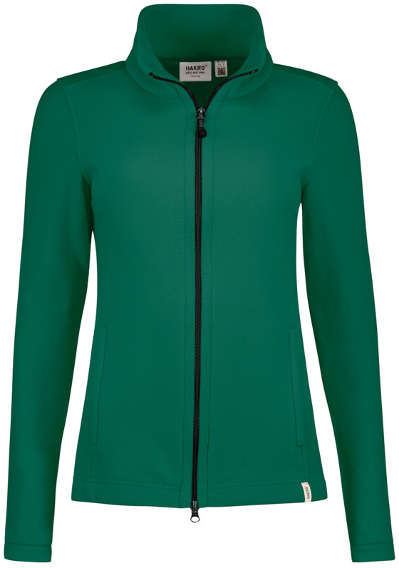 HAKRO Damen Fleecejacke ECO, 245 g/m, wei