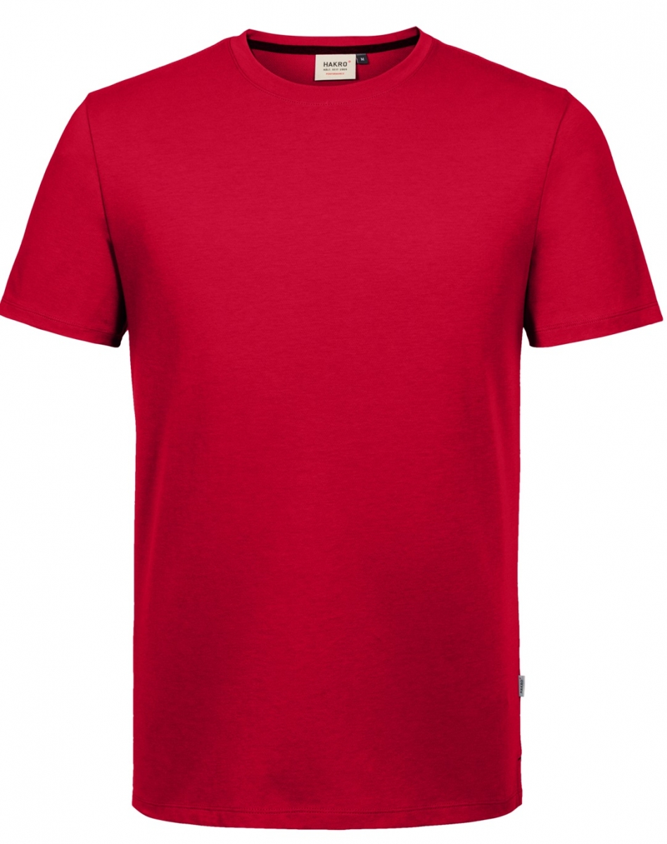 HAKRO-Worker-Shirts, T-Shirt, Cotton-Tec, 185 g / m rot