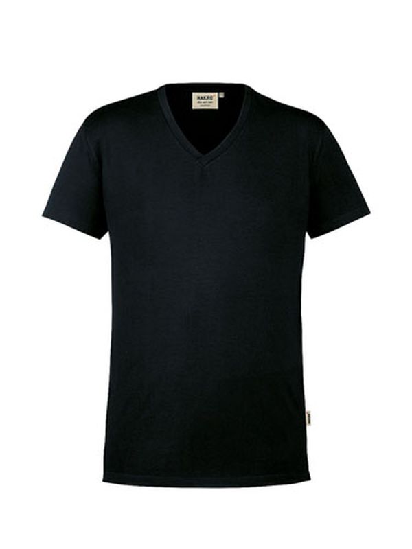 HAKRO-Worker-Shirts, V-Shirt, Stretch, 170 g / m, schwarz