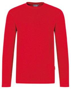 HAKRO-Worker-Shirts, Longsleeve Performance, rot