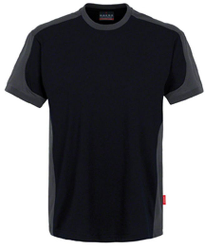 HAKRO-Worker-Shirts, T-Shirt-Contrast Performance, schwarz
