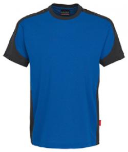 HAKRO-Worker-Shirts, T-Shirt-Contrast Performance, royal