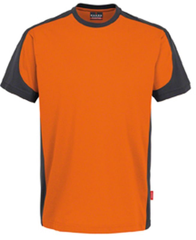 HAKRO-Worker-Shirts, T-Shirt-Contrast Performance, orange