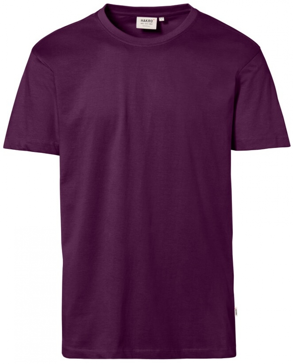 HAKRO-Worker-Shirts, T-Shirt Classic, aubergine
