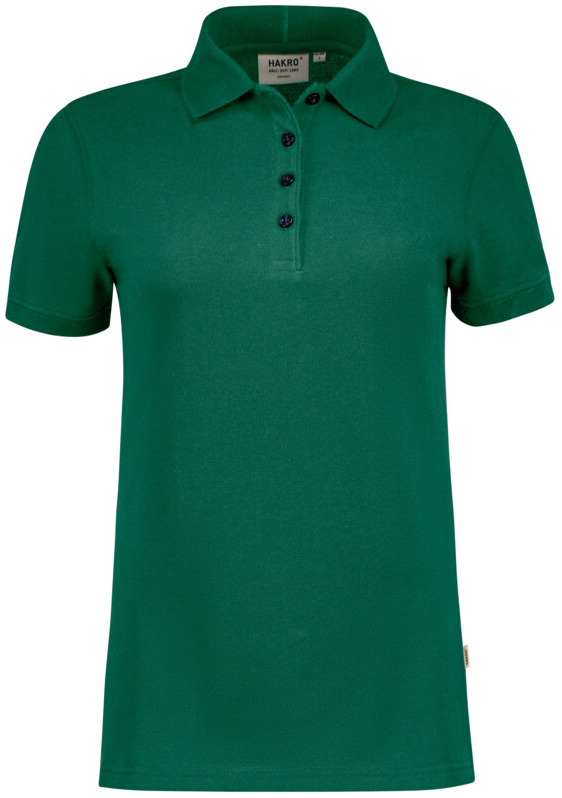 HAKRO Damen Poloshirt Bio-Baumwolle GOTS, 1/2 Arm, 200 g/m, wei