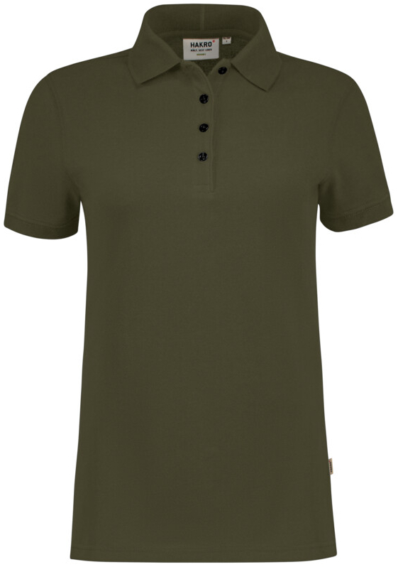 HAKRO Damen Poloshirt Bio-Baumwolle GOTS, 1/2 Arm, 200 g/m, olive