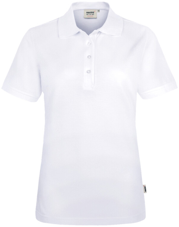 HAKRO Damen Poloshirt MIKRALINAR ECO, 1/2 Arm, 200 g/m, wei