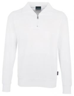 HAKRO-Worker-Shirts, Zip-Sweatshirt Premium, weiß
