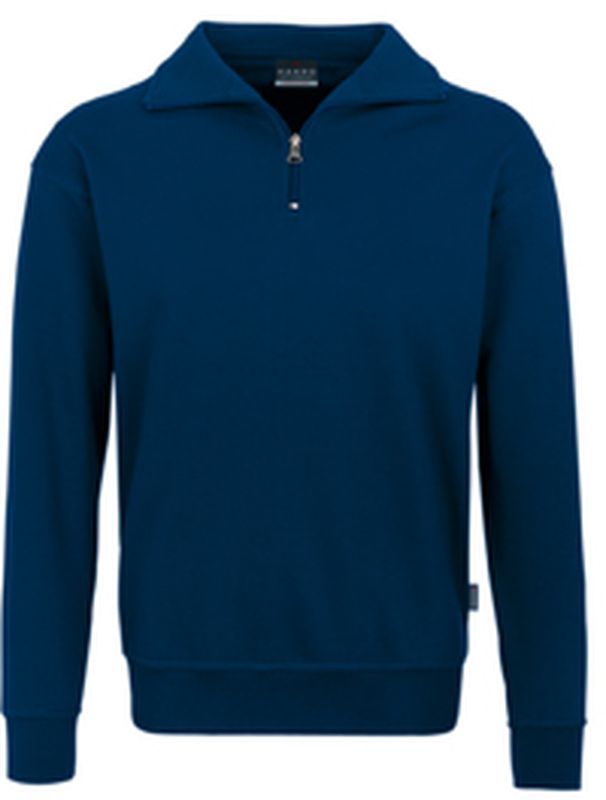 HAKRO-Worker-Shirts, Zip-Sweatshirt Premium, marine