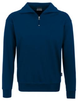 HAKRO-Worker-Shirts, Zip-Sweatshirt Premium, marine