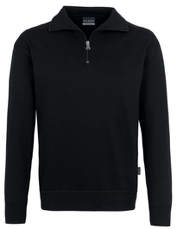 HAKRO-Worker-Shirts, Zip-Sweatshirt Premium, schwarz