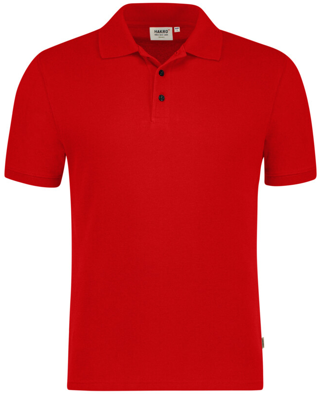 HAKRO Poloshirt Bio-Baumwolle GOTS, 1/2 Arm, 200 g/m², rot
