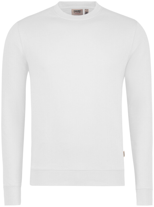 HAKRO Sweatshirt MIKRALINAR® ECO, langarm, 290 g/m², weiß
