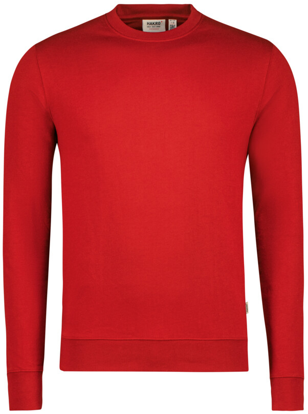 HAKRO Sweatshirt MIKRALINAR® ECO, langarm, 290 g/m², rot