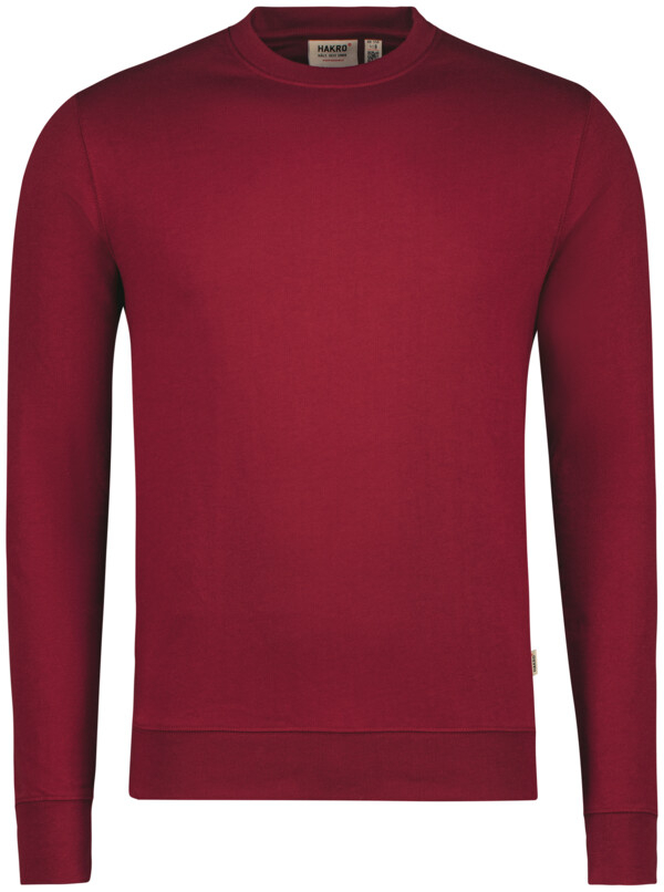 HAKRO Sweatshirt MIKRALINAR® ECO, langarm, 290 g/m², weinrot