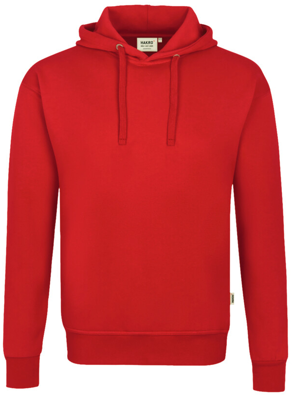 HAKRO Kapuzen-Sweatshirt Bio-Baumwolle GOTS, langarm, 290 g/m, rot