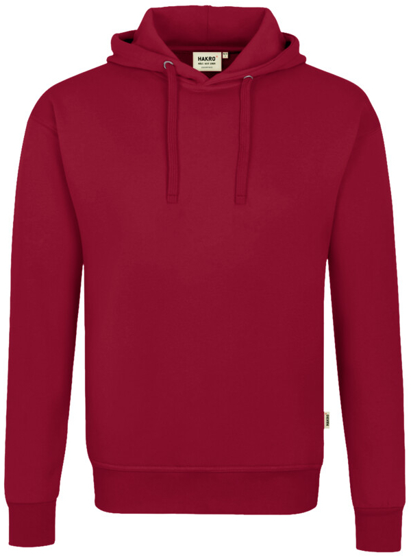 HAKRO Kapuzen-Sweatshirt Bio-Baumwolle GOTS, langarm, 290 g/m², weinrot
