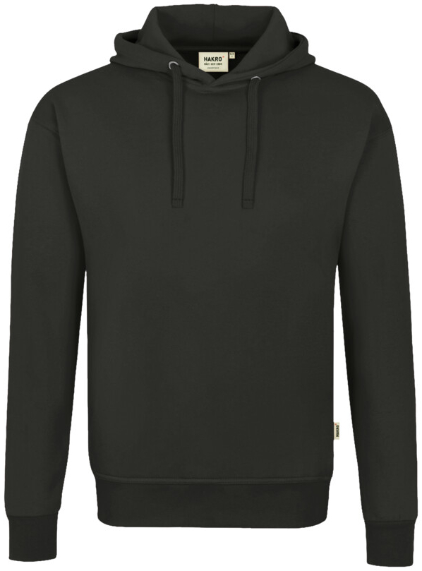 HAKRO Kapuzen-Sweatshirt Bio-Baumwolle GOTS, langarm, 290 g/m, karbongrau