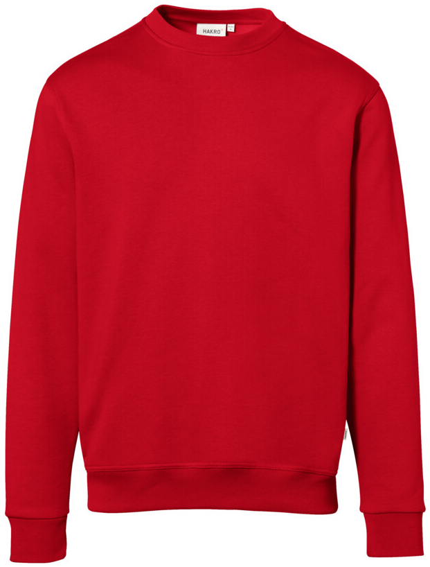 HAKRO Sweatshirt Bio-Baumwolle GOTS, langarm, 290 g/m, rot