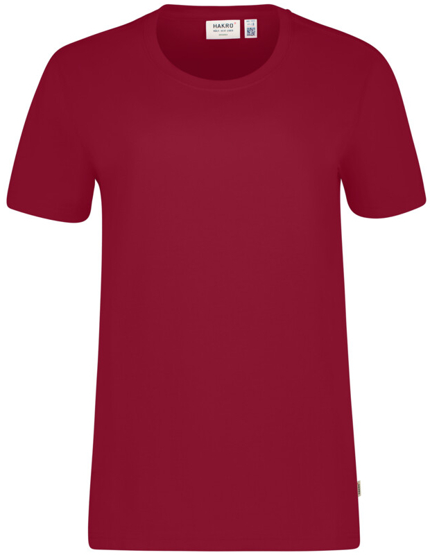 HAKRO T-Shirt Bio-Baumwolle GOTS, 1/2 Arm, 160 g/m, weinrot