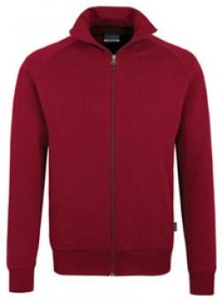 HAKRO-Worker-Shirts, Sweatjacke College, weinrot