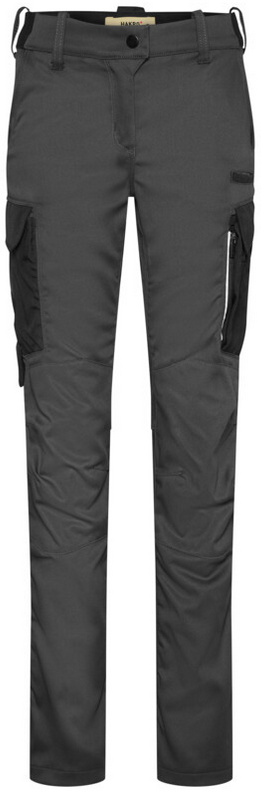 HAKRO-Damen-Worker-Performance-Hose X-Stretch Eco, 285 g/m², karbongrau