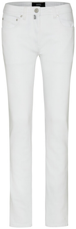HAKRO-Damen 5-Pocket-Jeanshose X-Stretch ECO 350 g/m², Farbe: weiß