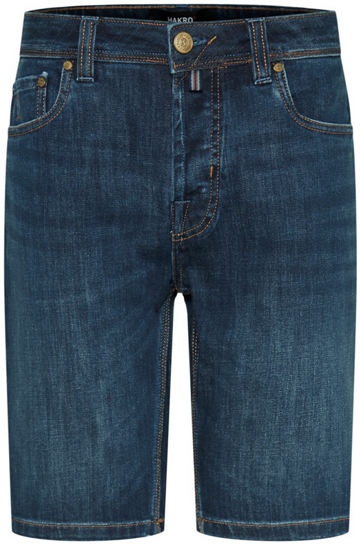 HAKRO-5-Pocket-Jeansshorts X-Stretch ECO 350 g/m², Farbe: indigo