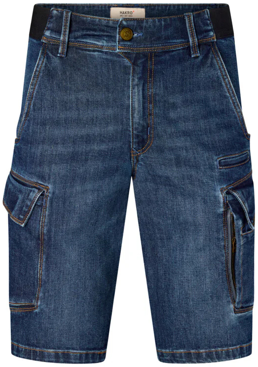 HAKRO-Worker-Jeansshorts DYNEEMA X-Stretch Eco, Farbe: indigo