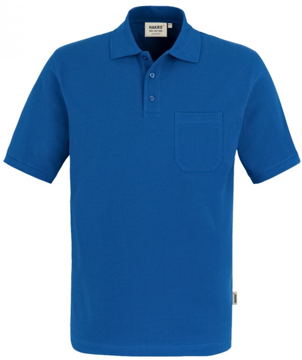 HAKRO-Worker-Shirts, Pocket-Poloshirt Top, royal