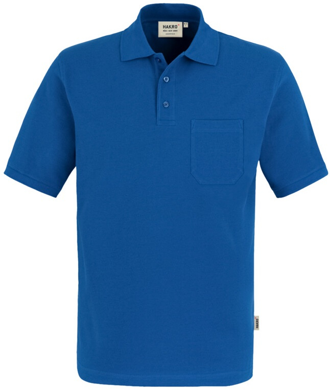 HAKRO-Worker-Shirts, Pocket-Poloshirt Top, royal