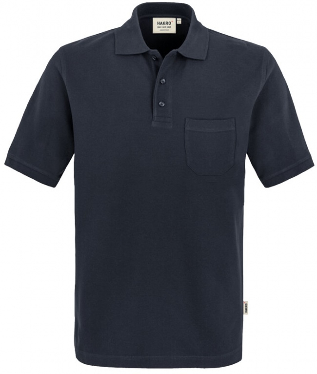 HAKRO-Worker-Shirts, Pocket-Poloshirt Top, tinte