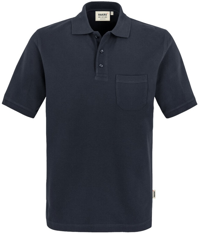 HAKRO-Worker-Shirts, Pocket-Poloshirt Top, tinte