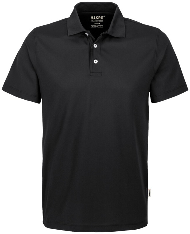 HAKRO-Worker-Shirts, Poloshirt Coolmax®, schwarz