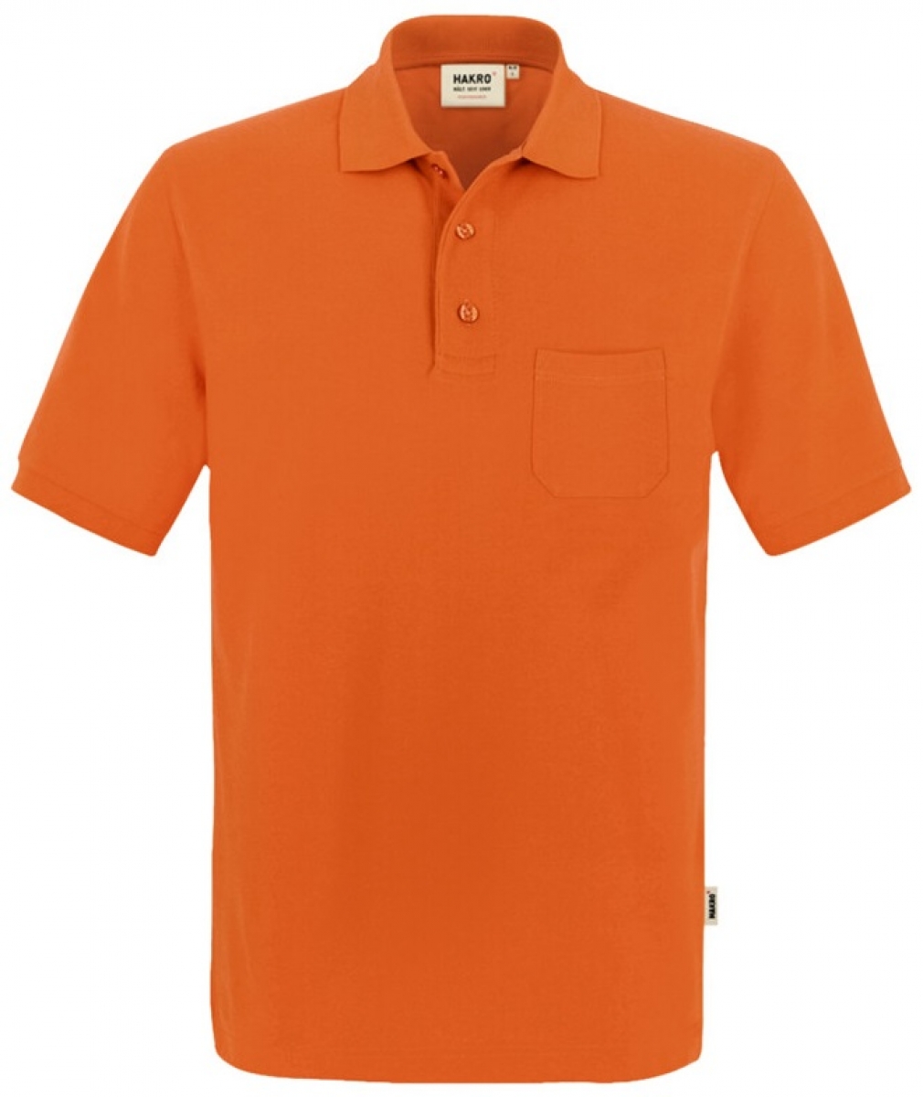 HAKRO-Worker-Shirts, Pocket-Poloshirt Performance, orange