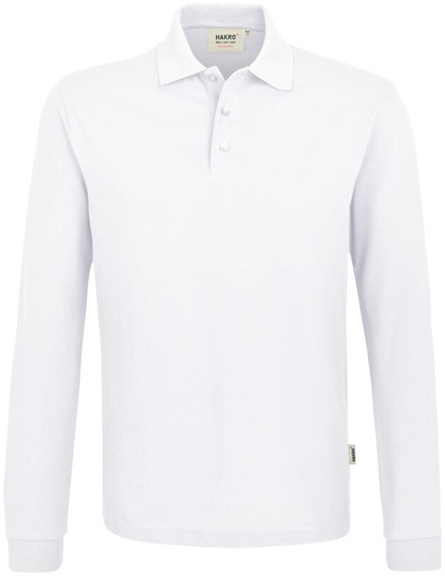 HAKRO-Worker-Shirts, Longsleeve-Poloshirt Performance, weiß