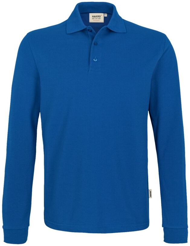 HAKRO-Worker-Shirts, Longsleeve-Poloshirt Performance, royal