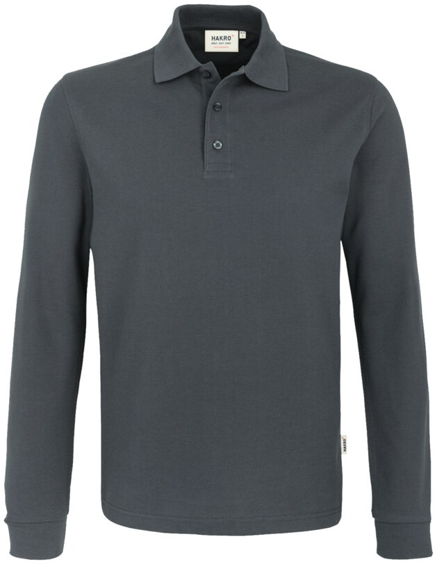 HAKRO-Worker-Shirts, Longsleeve-Poloshirt Performance, anthrazit