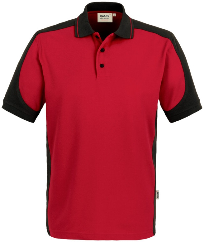 HAKRO-Worker-Shirts, Poloshirt-Contrast Performance, rot