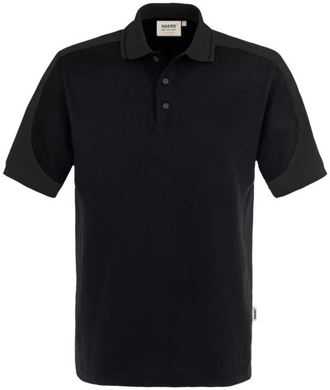 HAKRO-Worker-Shirts, Poloshirt-Contrast Performance, schwarz