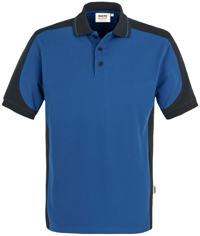 HAKRO-Worker-Shirts, Poloshirt-Contrast Performance, royal